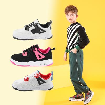 China Lightweight Custom Fashion High Top J4 Casual Sports Lace Up Elastic Skateboard Sneakers Shoes For Kids Boys Girls Ages 6 To 12 Years for sale