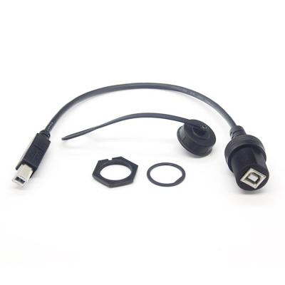 China Wholesale 1m/3FT 2.0 Male COMPUTER USB Type B to Female Connector Waterproof Printer Extension Data Cable for sale