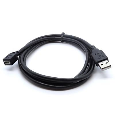 China MP3/MP4 Player Mobile Phone Data Cable 1m/2m/3m USB 2.0 Male To Female Mini Interface Mini Connector Cable Fast Charging Cable for sale