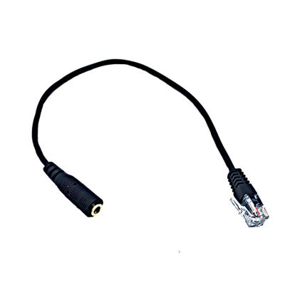 China MP3/MP4 player rj9 connector male to audio female 3.5mm female jack adapter audio cable for apple headphones 3.5mm for sale