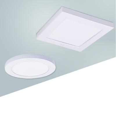 China Factory Modern CE Intelligence SKD Microwave Motion Sensor R Square Smart Round Led Ceiling Light Panel Light 9w 12w 18w 24w for sale