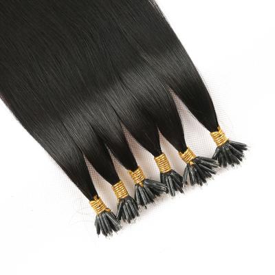 China Silky Straight Wave Hair Cuticle Aligned Virgin Cambodian Nano Tip Hair Extension for sale