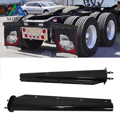 China American Hot Sale Universal Trucks Heavy Duty Black Stainless Steel Coat Mud Fin Hanger For Freightliner Cascadia Volvo Rubber for sale