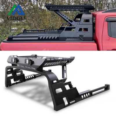 China Black Hot Selling American Popular Truck Black Top Selling Universal Power Coating Steel 4X4 Bed Top Roll Bar For Ford F150 Toyota Tundra Tacoma for sale