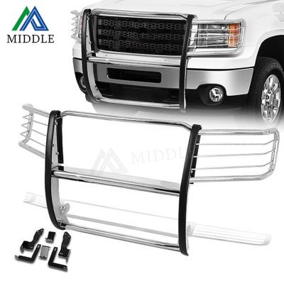 China Polished Finish Hot Sale Truck Stainless Steel Brush Grill Guard New 2011-2014 American For GMC Sierra 2500HD 3500HD for sale