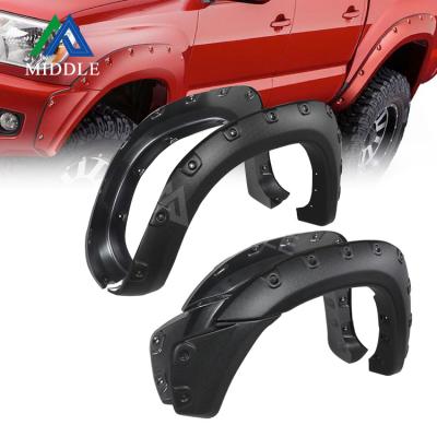 China 2021 Pocket-Riveted Style Design Factory Selling Popular American Truck Fleetside Bed Fender Flares For Toyota 2012-2015 Tacoma 73.5