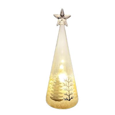 China Chinese Holiday Decorations Factory Christmas Gifts and Trees Ornament Glass Christmas Tree Decoration for sale