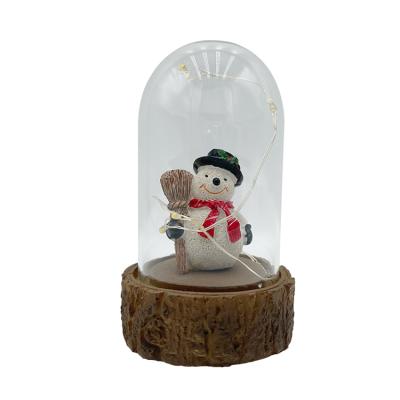 China Europe Wholesale Lead Glass Dome Snowman Resin Christmas Gifts for sale