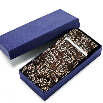 China Recycled materials customized luxury logo printing paper lid and base men's tie sets gift box for sale