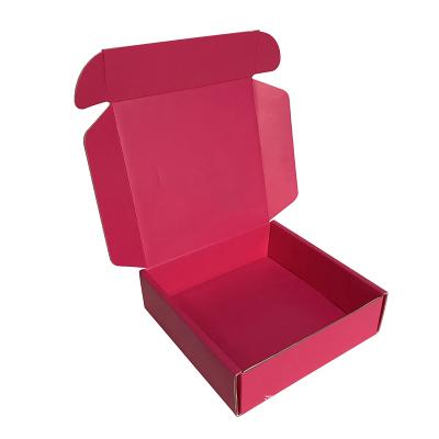 China Recycled Materials OEM Gray Purple Red Pink Blue Unique Holographic Literature Mailerbox Die Cut Corrugated Mailing Mailer Mailer Boxes for sale