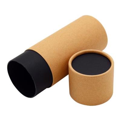 China Eco Friendly High Quality Recycled Materials Round Cylinder Kraft Paper Cardboard Tube Packaging For Dye Bottle for sale