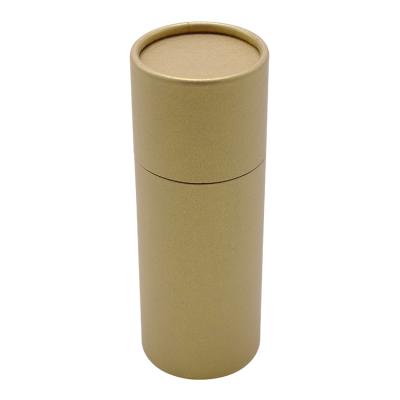 China Biodegradable Materials 100% Custom Printing Recycled Cardboard Roll Edge Paper Tube Recycled Kraft Paper For Jar Cosmetics Containers Packaging for sale