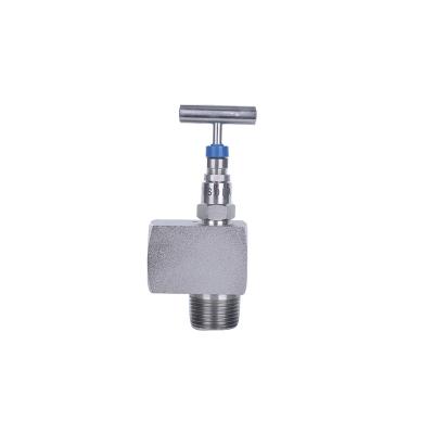 China Competitive Price 316 Finely Processed Pressure Gauge Attachment Right Angle Valve for sale