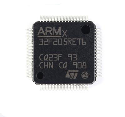 China New and original STM32 STM32F STM32F205 STM32F205RET6 standard STM32F205RET6 microcontroller IC MCU 32BIT 512KB FLASH LQFP-64 for sale