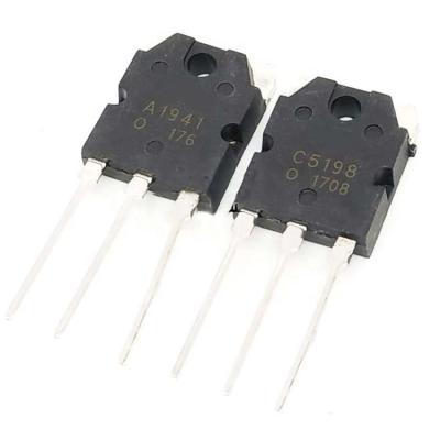 China New TO-3P transistor 5198 2SA1941 2SC5198 standard original 2SA1941 2SC5198 C5198 A1941 power transistor 1941 transistor for sale