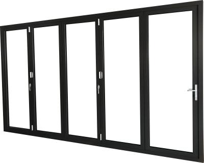 China Roomeye Hot Sale Folding Aluminum Sound Proof Bi Folding Door for sale