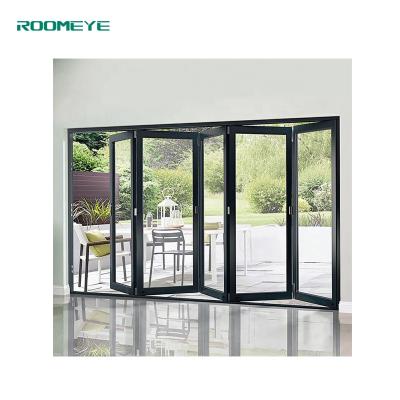 China Roomeye popular design bi folding aluminum folding door for sale for sale