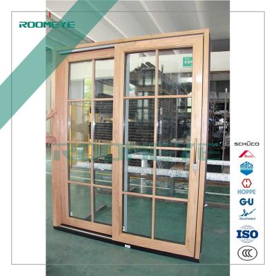 China Energy Saving Wooden Aluminum Elevator Sliding Door for sale