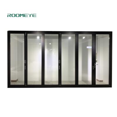 China Energy Saving Aluminum Thermal Break Bi Folding Door Stacking Door Patio Door for sale