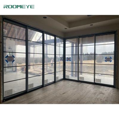 China Modern IBS Aluminum / Aluminum Thermal Break Multi Corner Sliding Door Multi Patio Doors AS2047 for sale