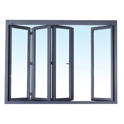 China Roomeye Double Folding Glass Aluminum Folding Door for sale