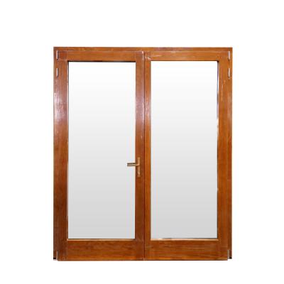 China Modern American Style Oak Wood Aluminum Casement Doors Factory Price for sale