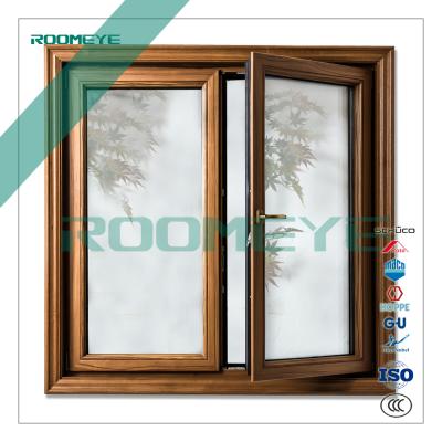 China ROOMEYE alu-wood sliding hinged window tilt and turn window for sale