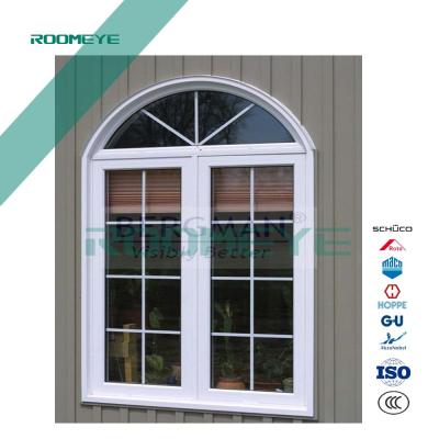 China Heat Insulated+Energy Saviing ROOMEYE Modern Home Window Grill Design PVC Window for sale