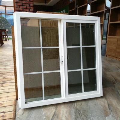 China Modern Style Vinyl Screen Design Magnetic American Sliding Window for sale