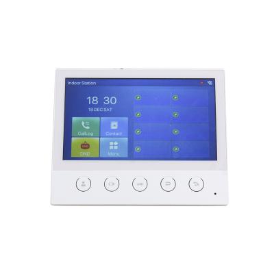 China Monitor Aluminum SIP Indoor Intercom Station with 7 inch color touch screen can be applied in different indoor scenarios for sale