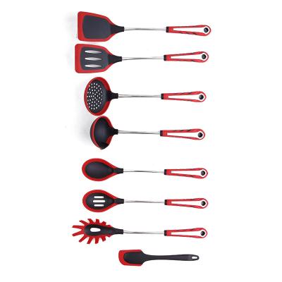 China New Contemporary Design Silicone Cookware Set Utensils Set for sale