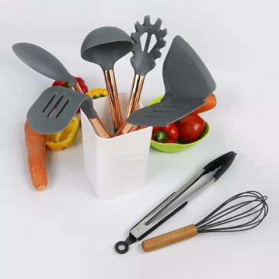 China Eco-Friendly Silicone Cover Food Grade Kitchen Accessories Customization Kitchen Tools Nylon Cookware Set Sustainable for sale