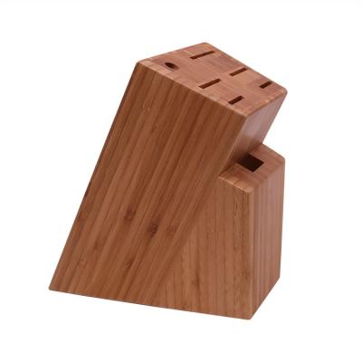 China Viable Accessories Newly Design Customization Kitchen Tools Block Wooden Knife Holder Without Knives for sale