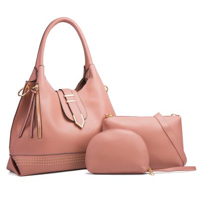 China Fashion Ladies Handbags 3 Piece Bag Sets Bag 3 Set For Party Women Pinch Handbags Set for sale