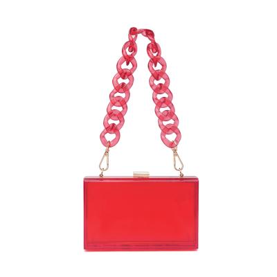 China Party Evening Purse Clutch Bag New Fashion Women Acrylic Clutch Clear Evening Clutch Bag Ladies Party Box Acrylic Handbag For Ladies Transparent Cross - Handbag body for sale