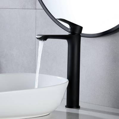 China Regular Faucets Deck Mount Bathroom Sink Sink Black Faucet Mixer Tap for sale