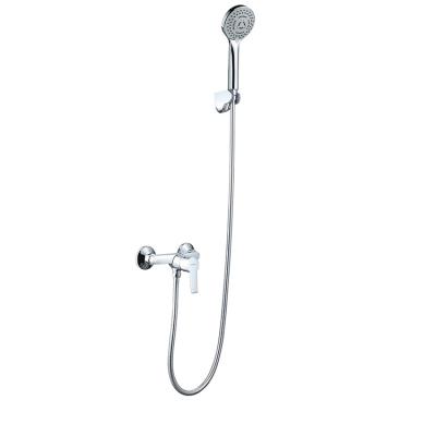 China Without Slide Bar New Style Brass Body Wall Install Shower Tub Faucets for sale