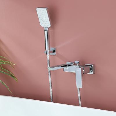 China Cheap Modern Bathroom Chrome Free Slide Bar Faucet Sets Rain Shower Set for sale