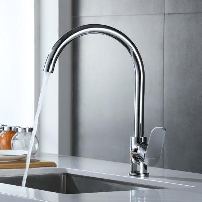 China Other Modern Brass Chrome Single Handle Water Tap Kitchen Mixer Tap for sale