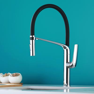 China Three Other Ways Pull Out Kitchen Faucet Brass Sink Pull Down Faucets for sale