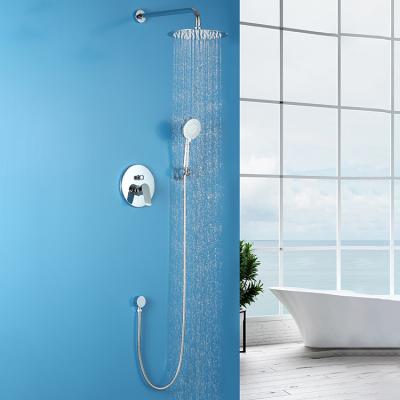 China Without Slide Bar Single Handle Wall Mount Hotel Bathroom System Fixtures Shower Faucet for sale