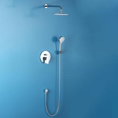 China High Quality Wall Mounted Slide Bar Free In The Wall Bathroom Thermostatic Shower Set Faucets for sale