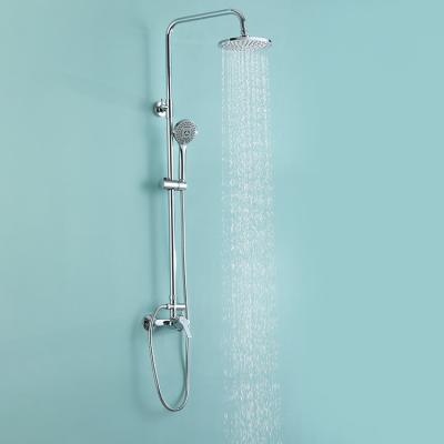 China With sliding bar china supplier stainless steel bath mixer thermostatic shower column set for sale