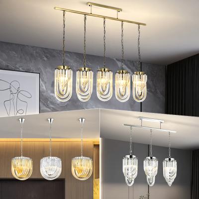 China Zhongshan Modern Professional Indoor Modern Iron Crystal Glass Led Chandelier Light Dining Room for sale