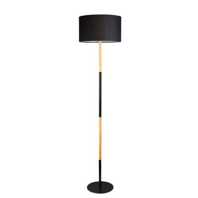 China Modern Modern Bedroom Metal Standing Floor Lighting Hotel Floor Lamp With Fabric Shade for sale