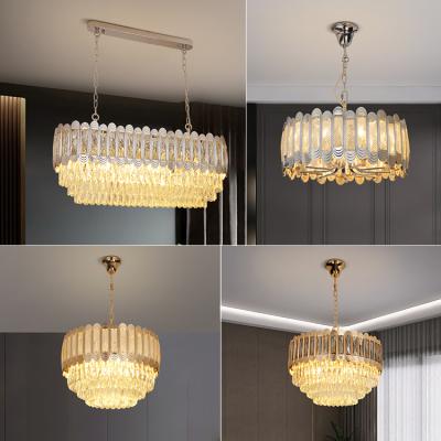 China Home Dining Room Crystal Hanging Led Chandelier Modern Style Decorative Hotel Lamp for sale