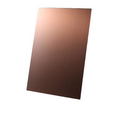 China Construction Factory Supply Hot Selling Wire Drawing Board Colored Stainless Steel Mirror Sheets Brushed Texture For Sale for sale