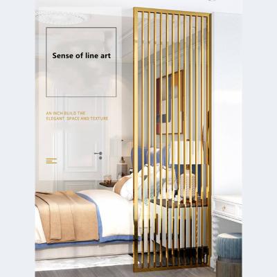 China Custom Europe Room Divider Screen Partition Laser Cut Stainless Steel Screen Living Room Restaurant Metal Partition Wall for sale