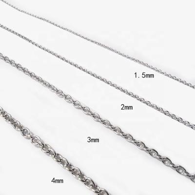 China New DIY Stainless Steel Body Chain Glass Chain For Women Chain Cadena De Metal Metal Glass Para Vidrio Men's for sale