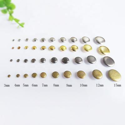 China Durable Wholesale Decorative Rivets For Purse Leather Purse Punk Leather Single Sided Rivets Remaches De Cuero for sale